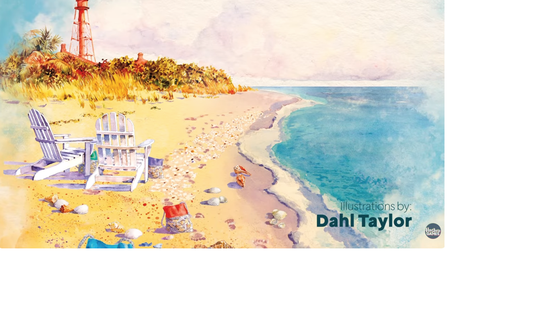 Sanibel board game board game illstrations