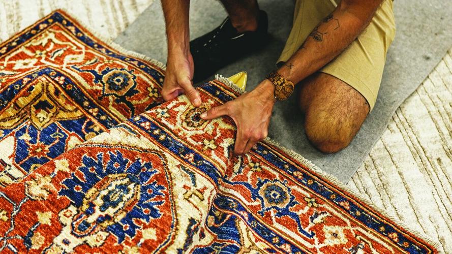 Naples artist transforms rugs into surfboard art