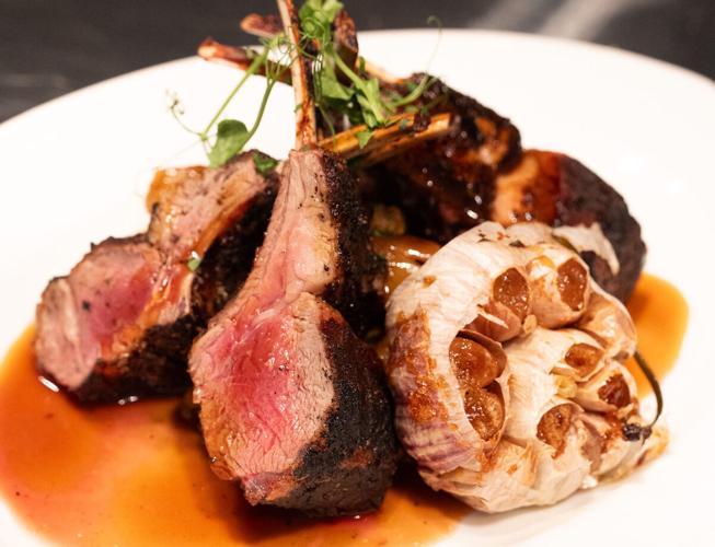 Porcini-crusted rack of lamb at Ce Soir