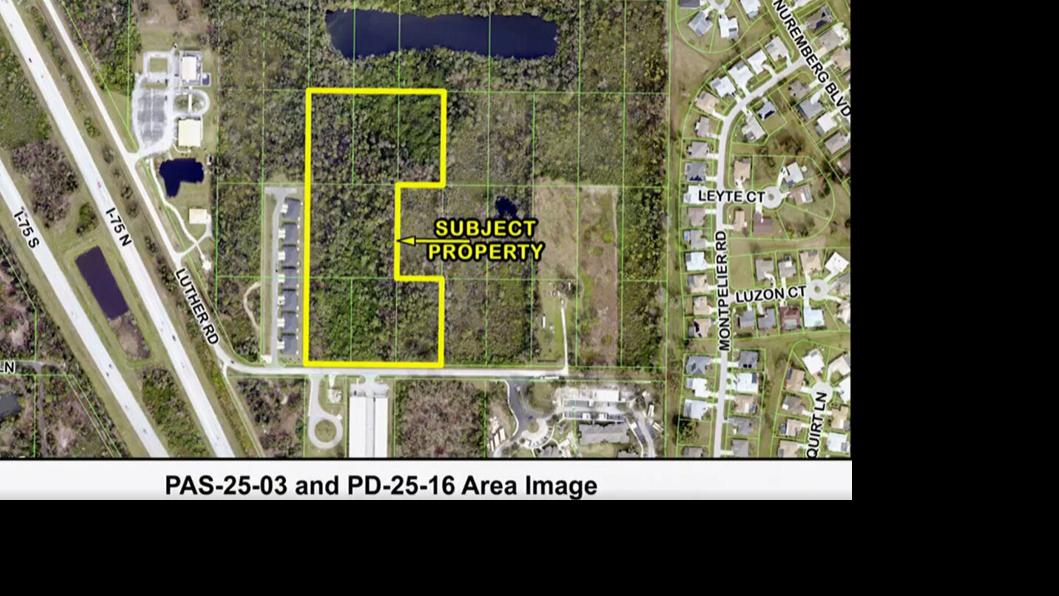 Map details Luther Road affordable housing site