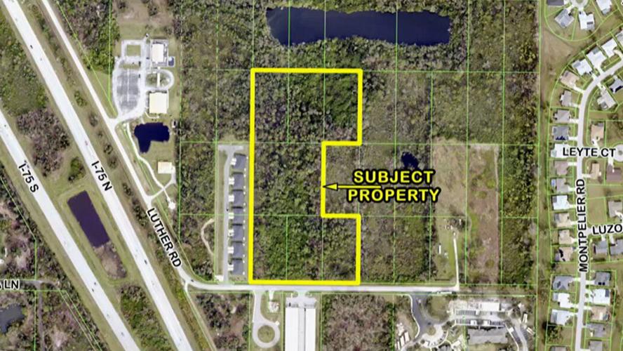 Map details Luther Road affordable housing site