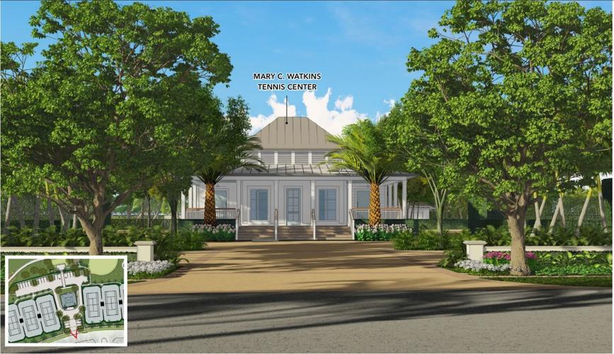 NBC Mary C Watkins Tennis Center rendering