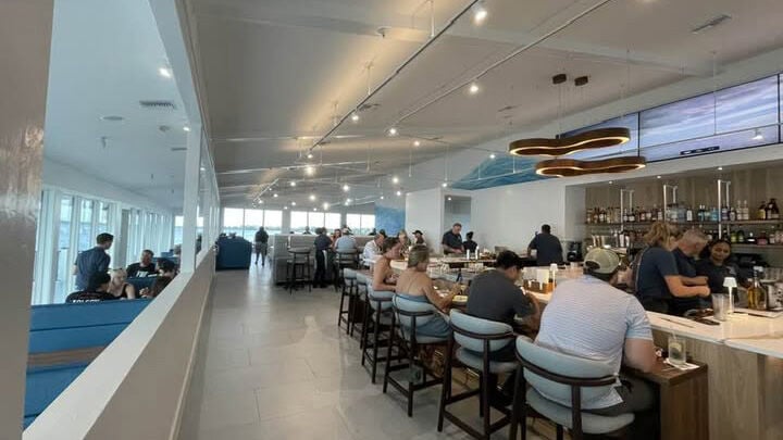 Latitude 26 offers multiple waterfront seating options