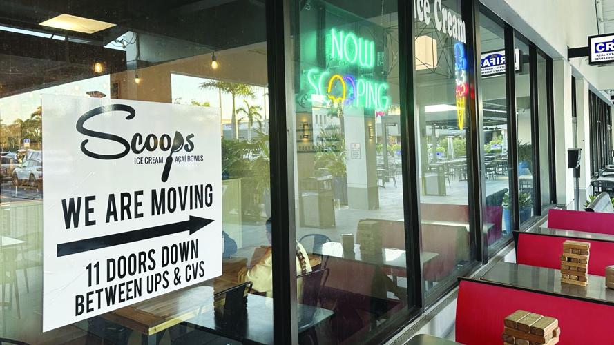 Scoops Ice Cream & Acai Bowls is relocating this month to a remodeled unit between CVS and UPS at Green Tree Center in North Naples.