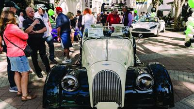 Classic cars featured during Cars on Fifth
