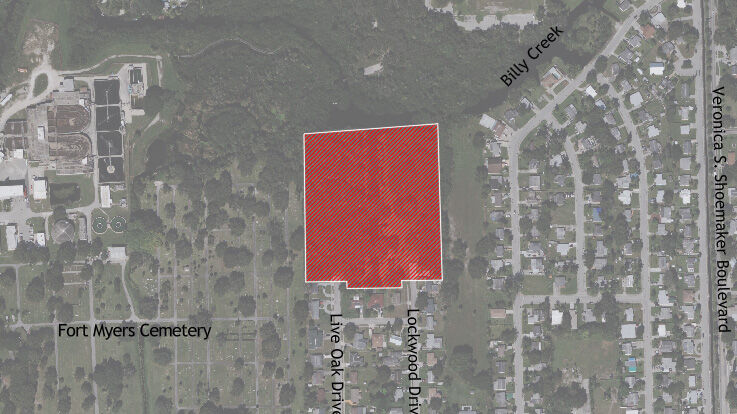 Map shows proposed Billy Creek development site