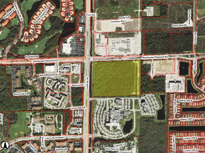 Costco lot aerial image