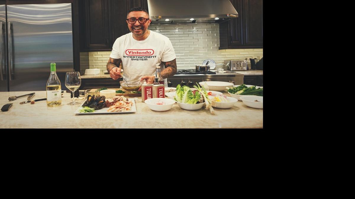 Portrait of Betulia cooking