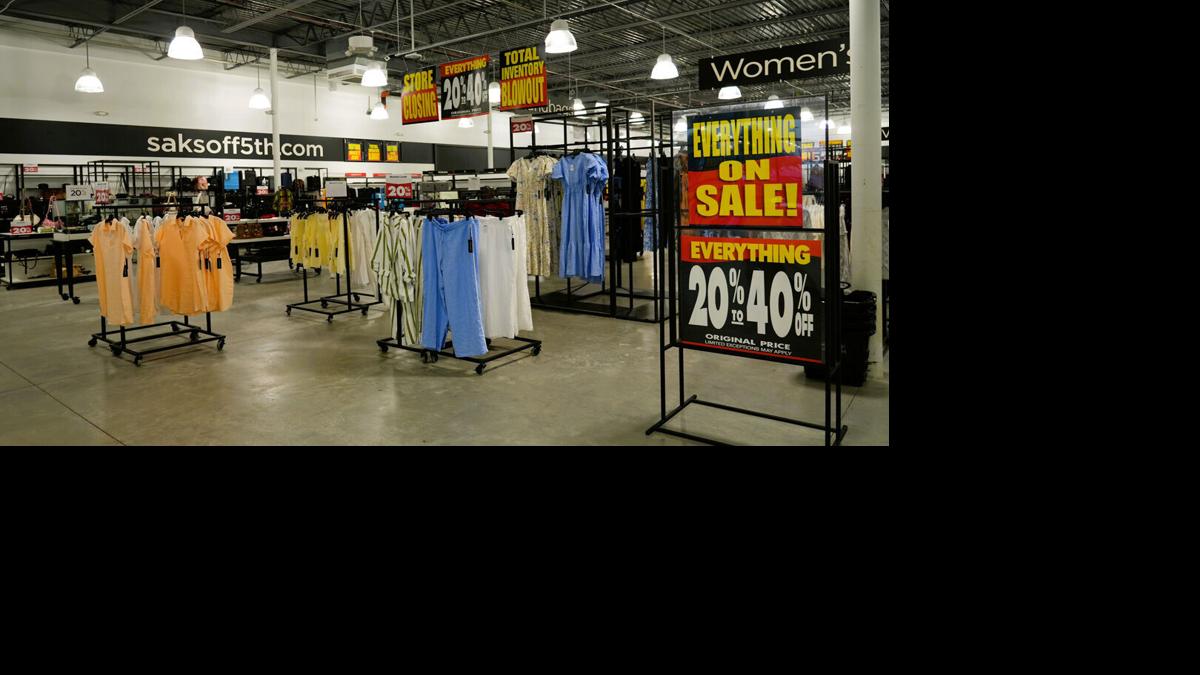 Closing sale underway inside Naples Saks Off 5th