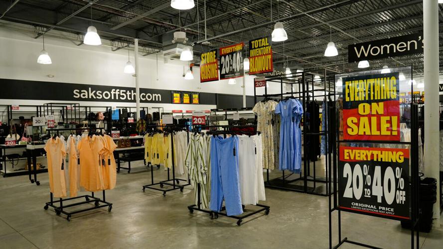 Closing sale underway inside Naples Saks Off 5th