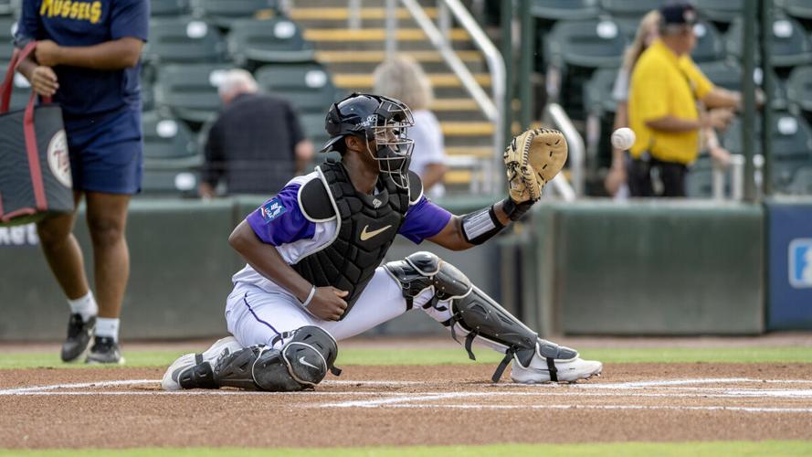 Lackey works behind the plate for Mighty Mussels