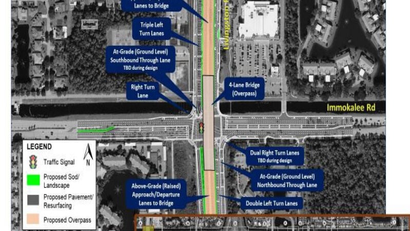 Flyover would carry Livingston Road over Immokalee Road