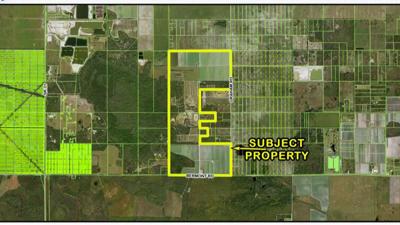 Map shows proposed Kelly Farms mining site