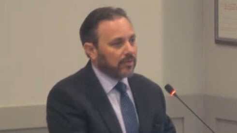 Attorney Derek Rooney presents AdventHealth parking request