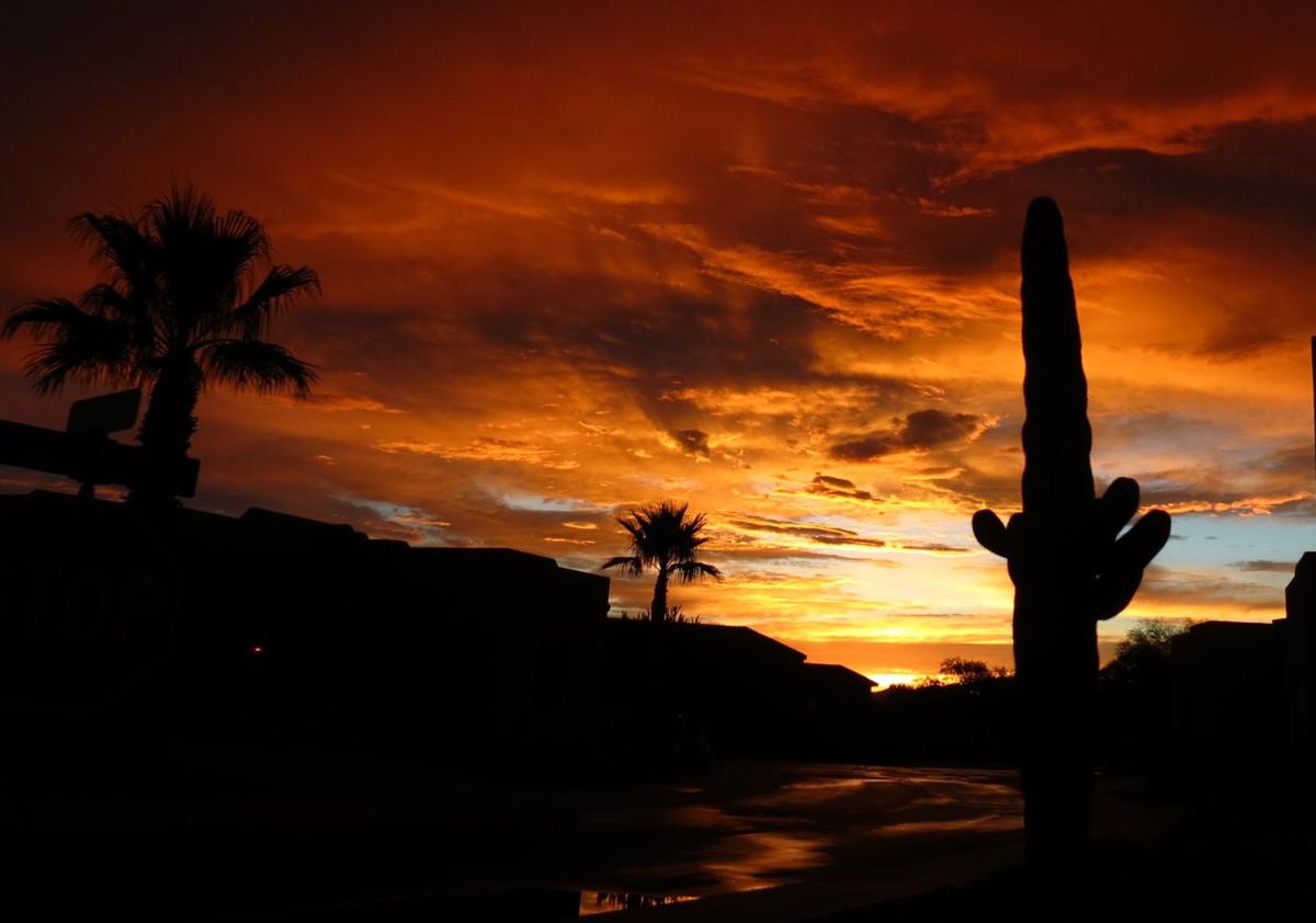 Scorching sunset