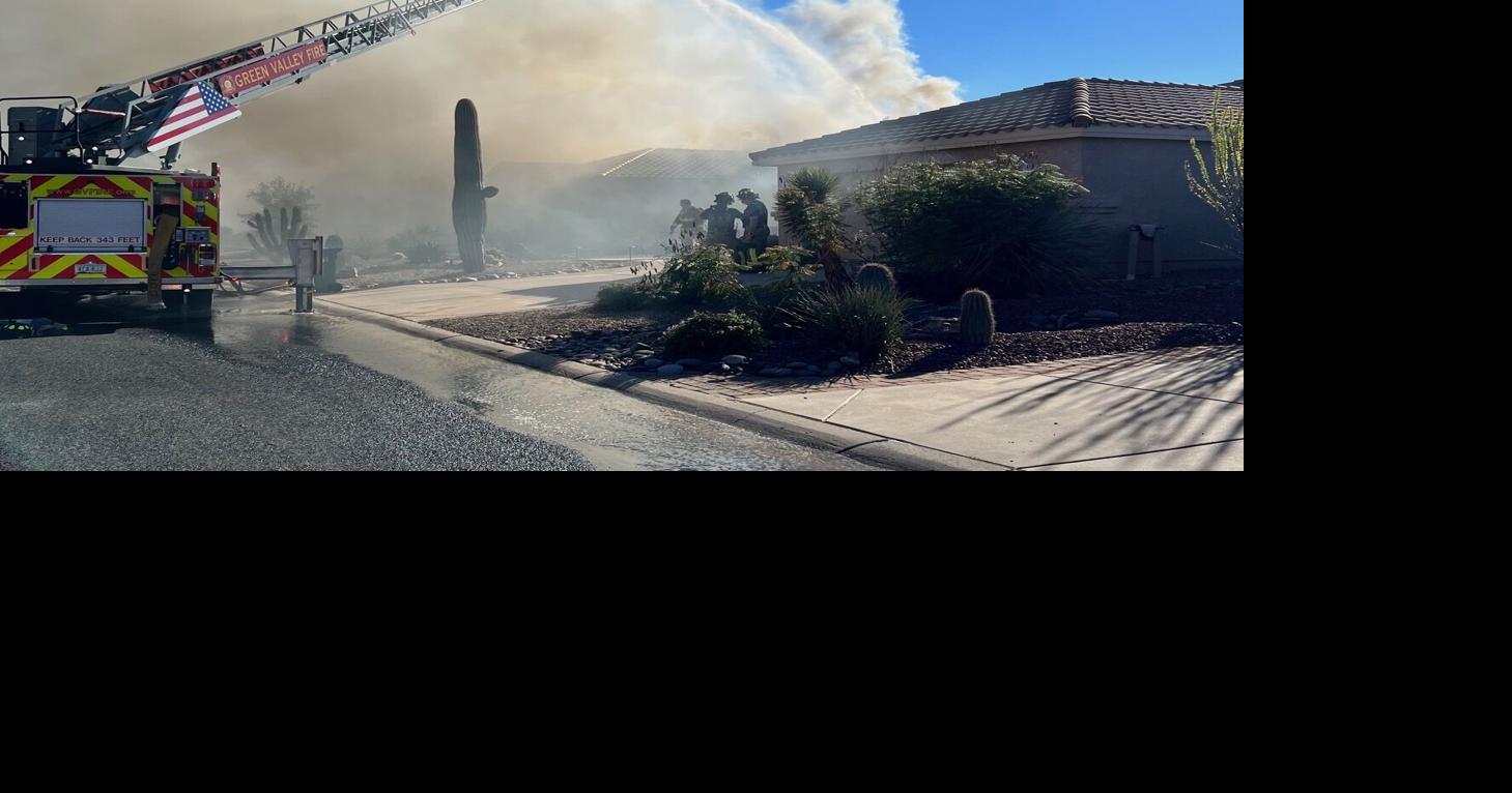 Fully engulfed house fire in Quail Creek