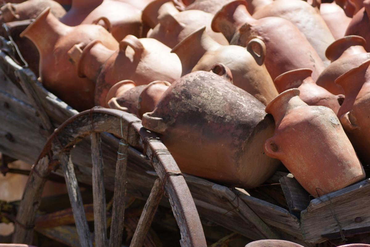 Pots in Cart, Tubac