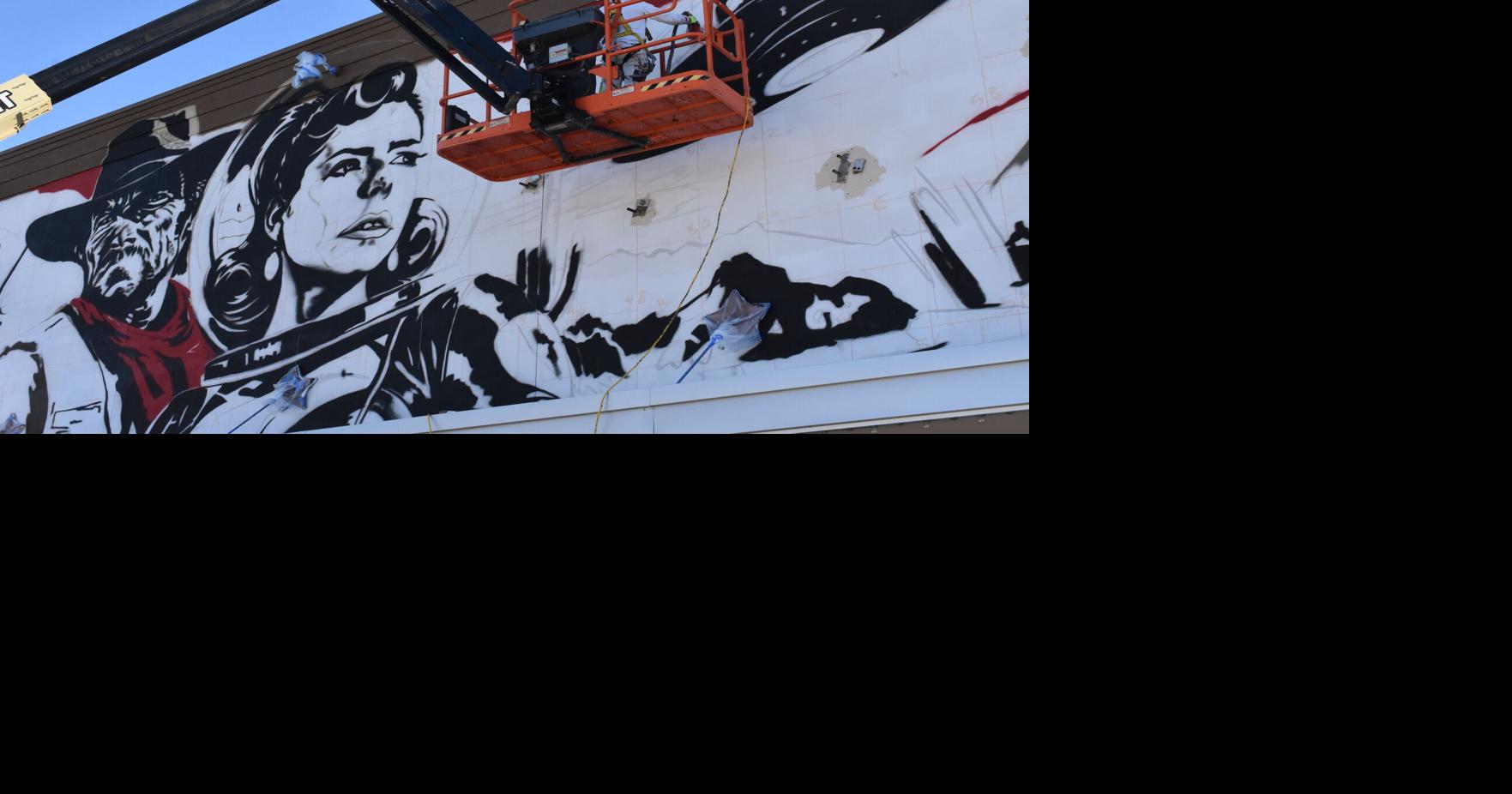 Tucson muralist wrapping up masterpiece at new theater | Local News ...