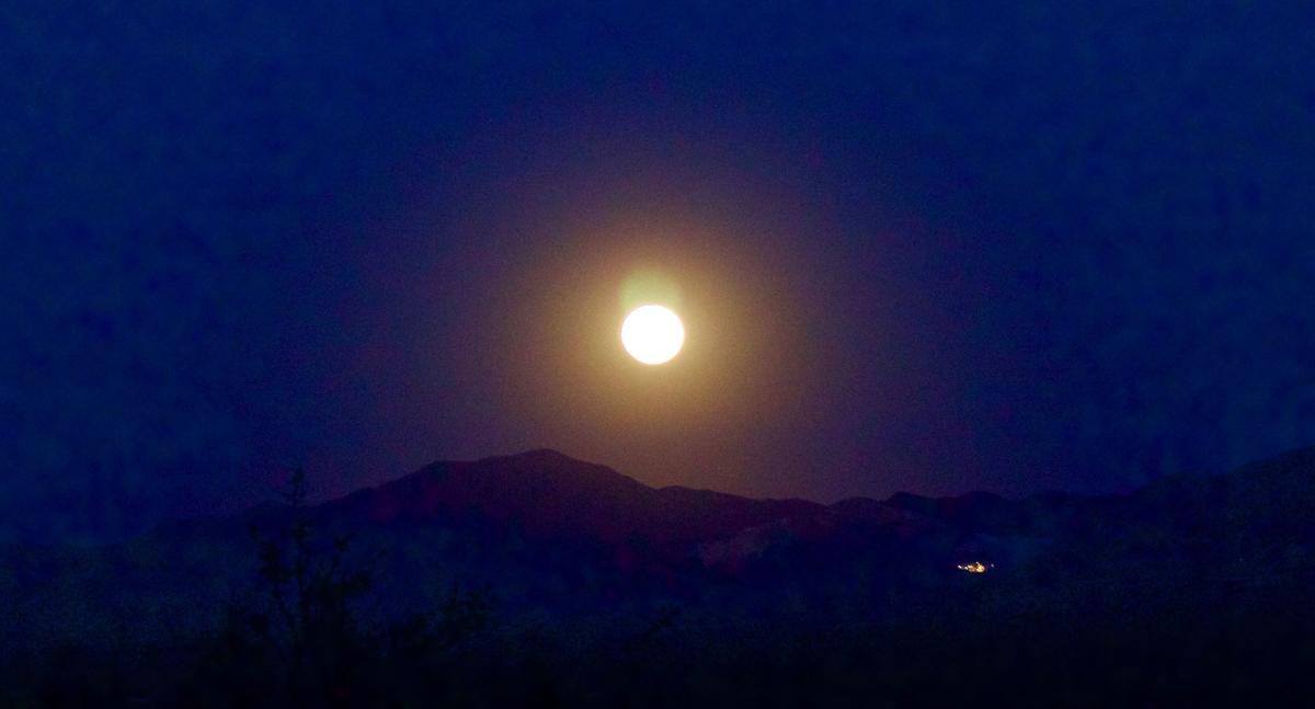 Moon over the valley