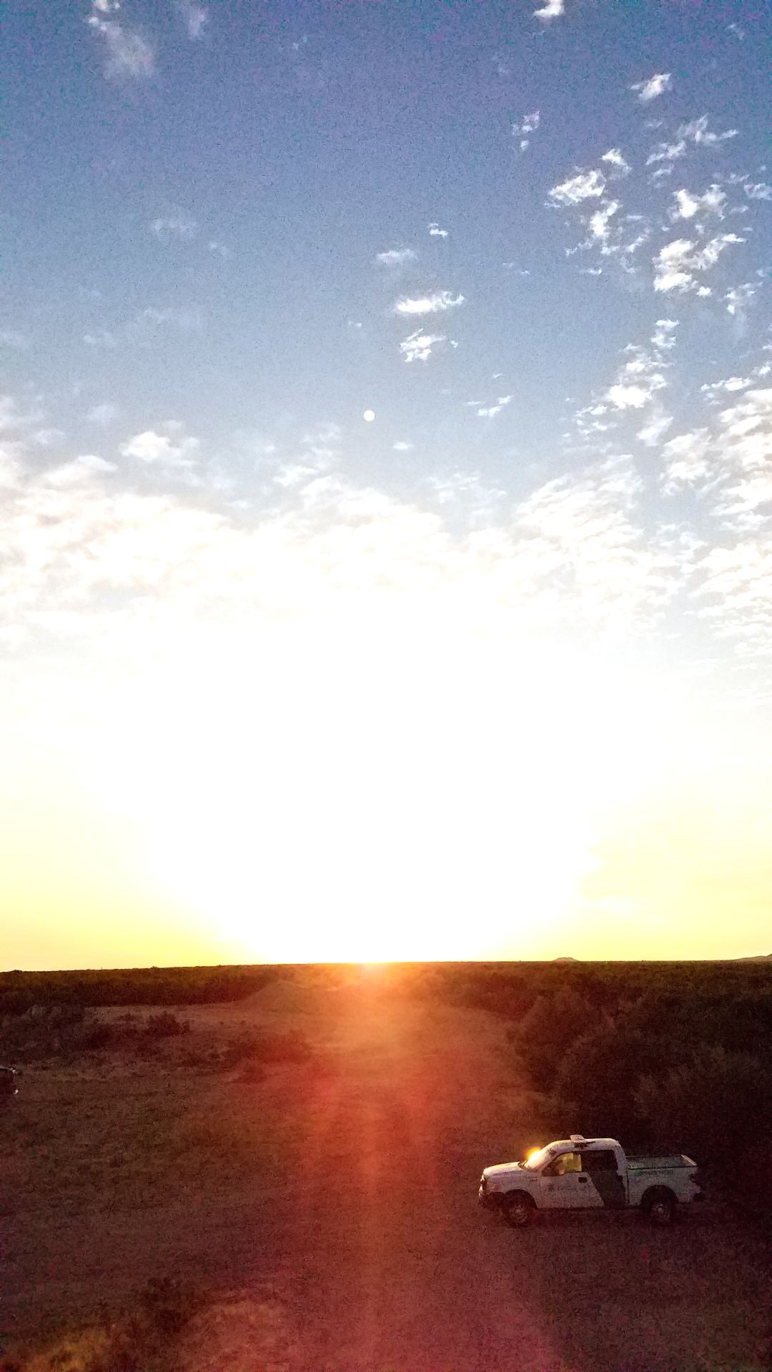 Border Patrol at Sunset