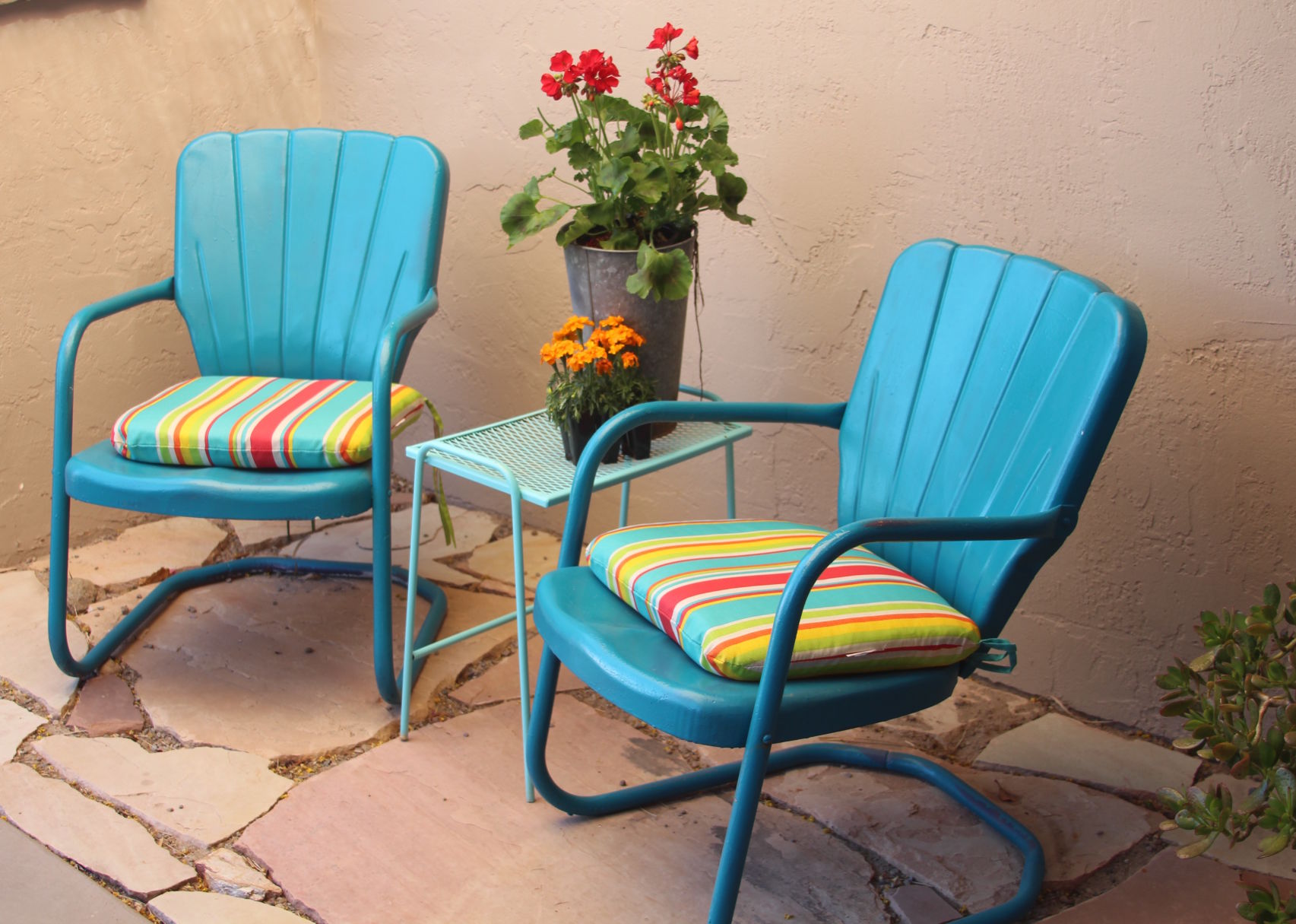 Antique Metal Patio Chairs