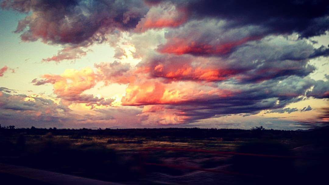 Rosy clouds