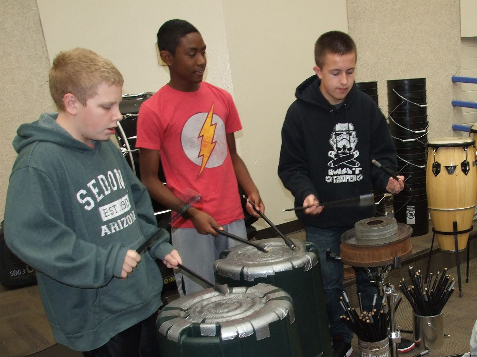 Their own music: When trash cans double as instruments, kids learn and have  fun | Local News Stories | gvnews.com