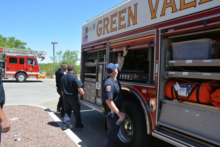 They're prepared First responders train for hazmat situations Local