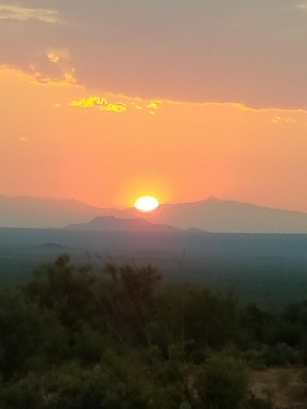 Blurry sunset