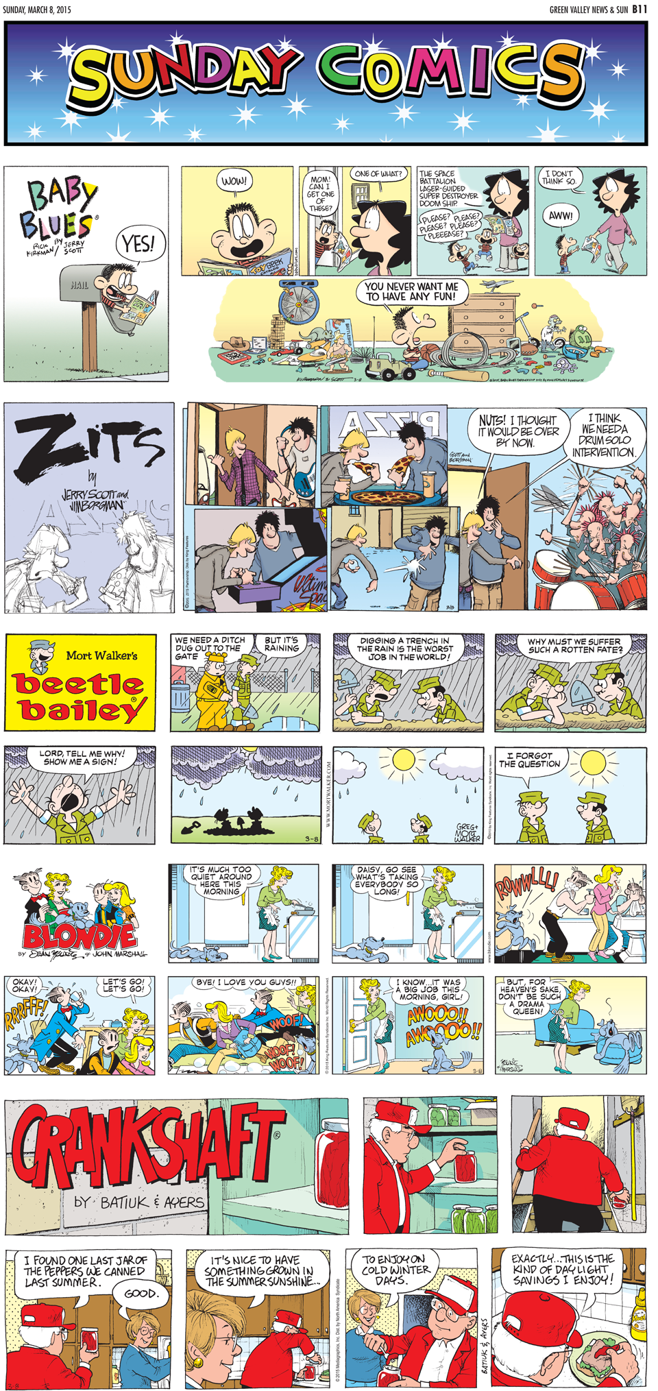 February 8, 2015: Sunday Comics, Part 2 - Green Valley News: Cartoons