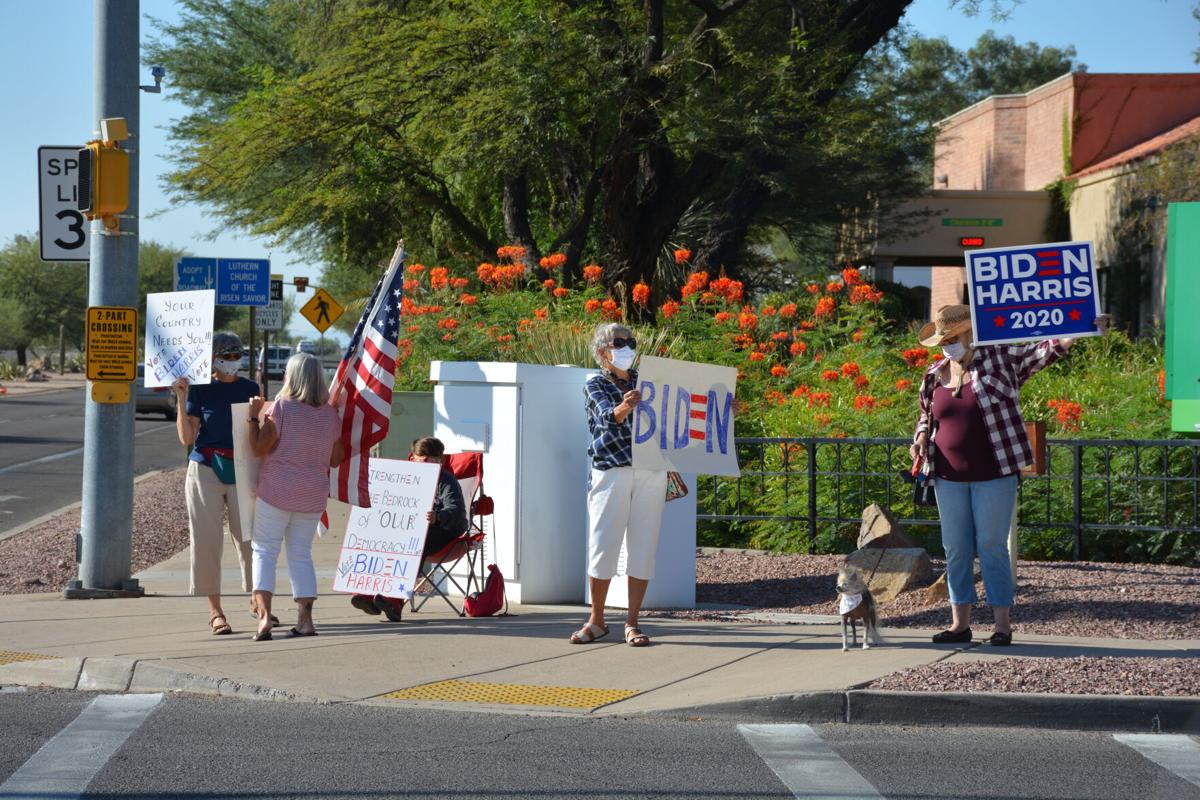 Flags Signs Singing Both Sides Take To The Street To Support Candidates Local News Stories Gvnews Com