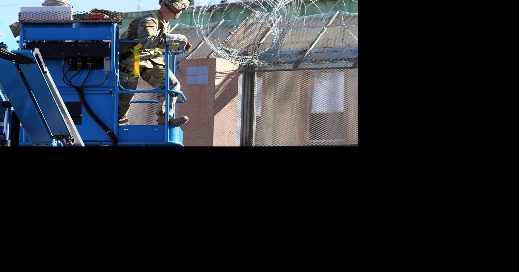On Election Day, military installs razor wire in downtown Nogales ...