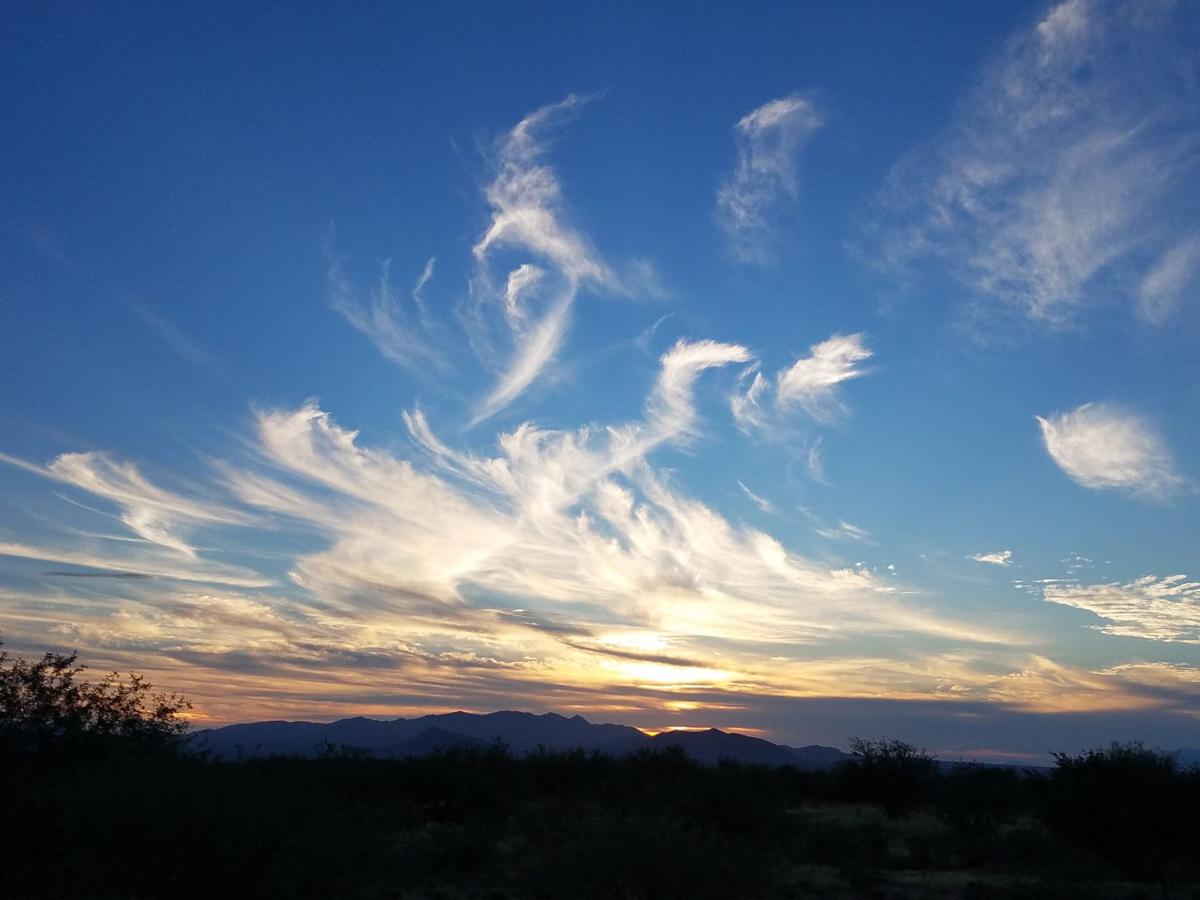 Feathery clouds
