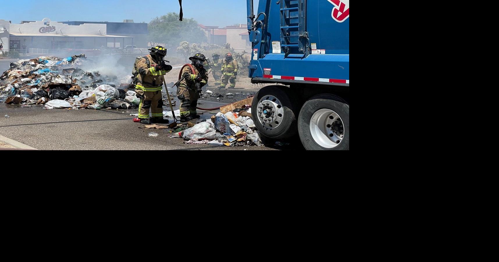 Trash truck dumps flaming load | Local News Stories | gvnews.com