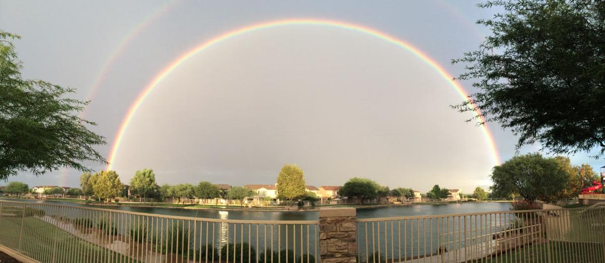 Rainbow over Sahuarita Lake