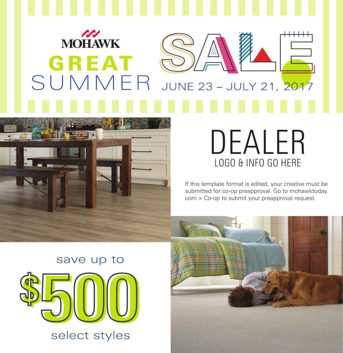 Mohawk Flooring Dealers To Advertise Great Summer Sale