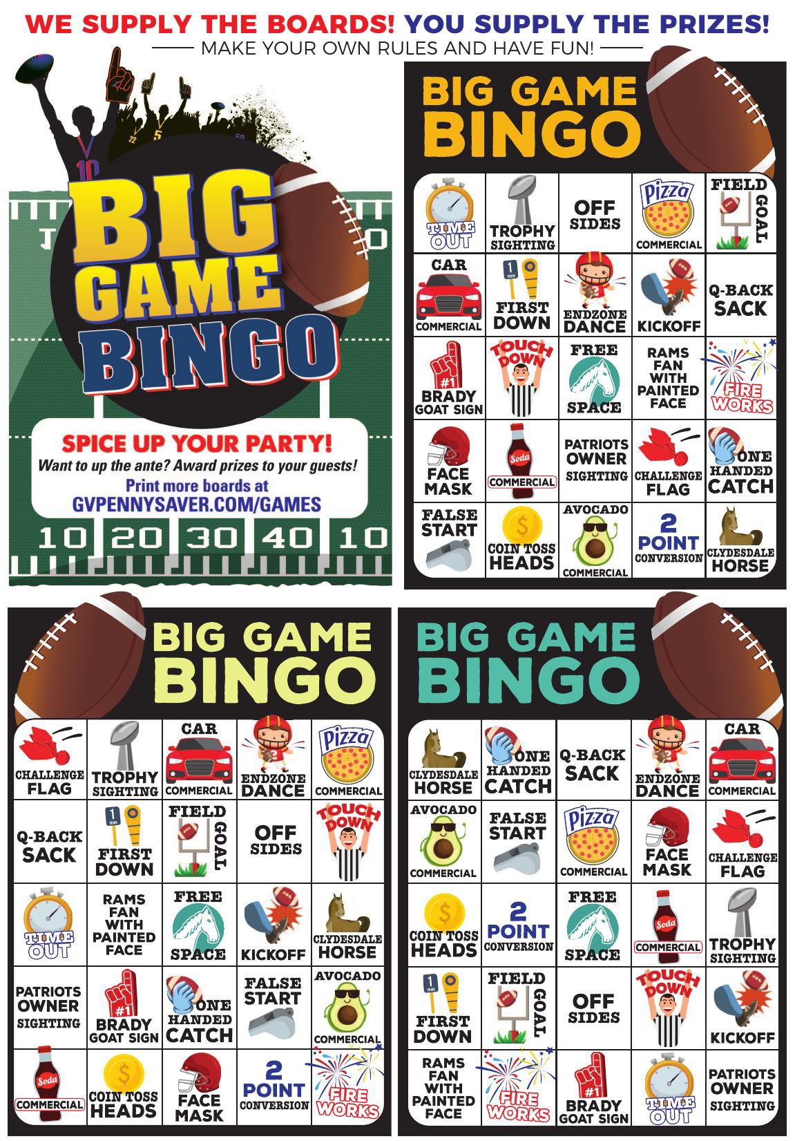 Big Game Bingo