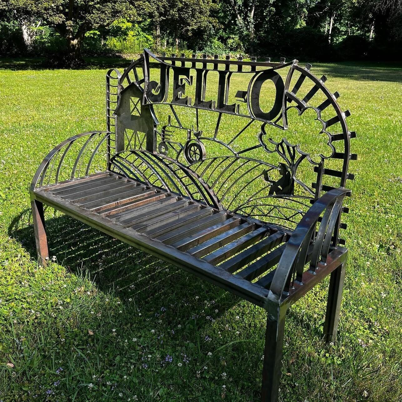 Historically Themed Bench Unveiling Wows at Creekside in LeRoy