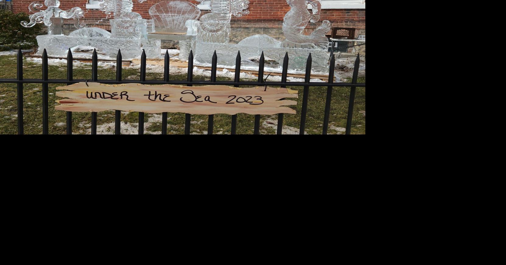 03172023 Ice sculpture at Caledonia Village Inn Hometown Photos