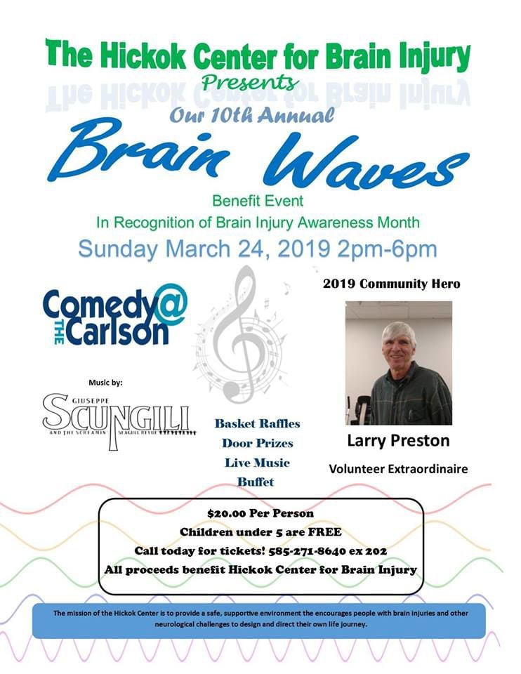 HICKOK CENTER FOR BRAIN INJURY ANNOUNCES 10th ANNUAL BRAIN WAVES ...