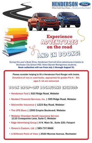 HENDERSON FORD BOOK DRIVE - ONE WEEK LEFT!
