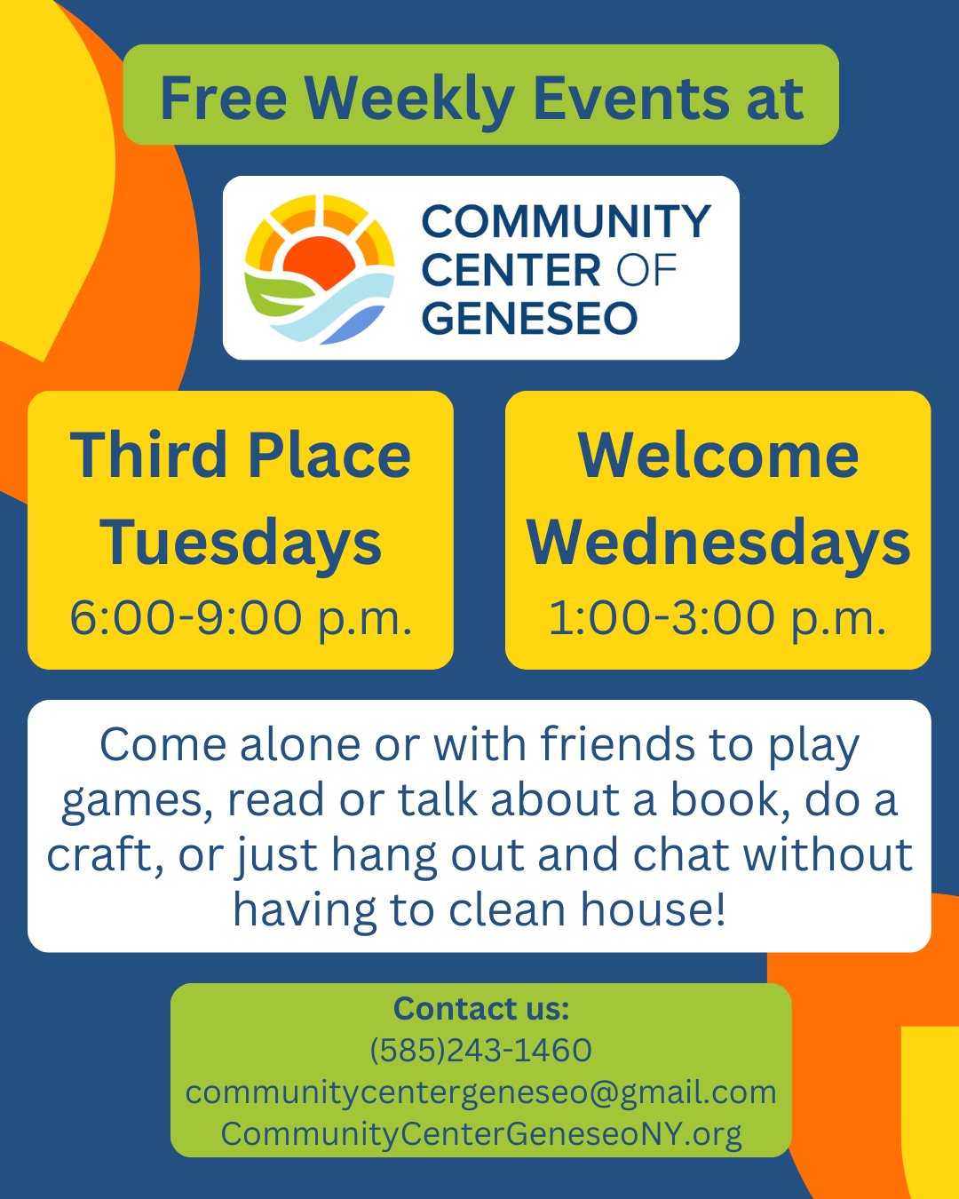 Welcome Wednesdays | Hometown Events | gvpennysaver.com