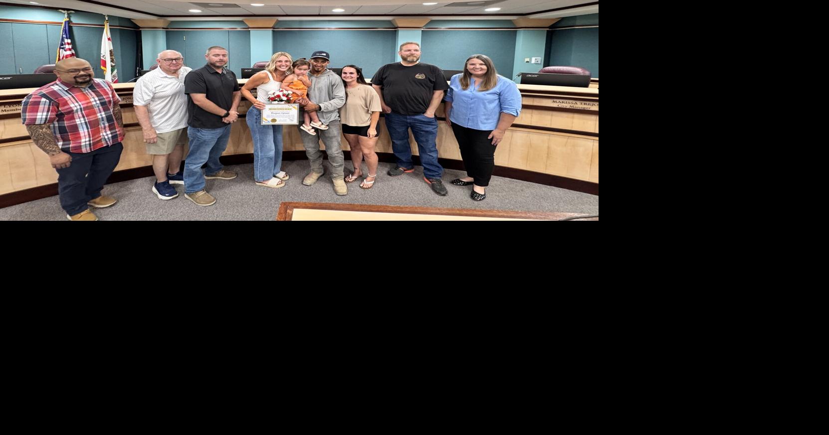 Raigan Gipson awarded Lemoore Hometown Hero after saving drowning child