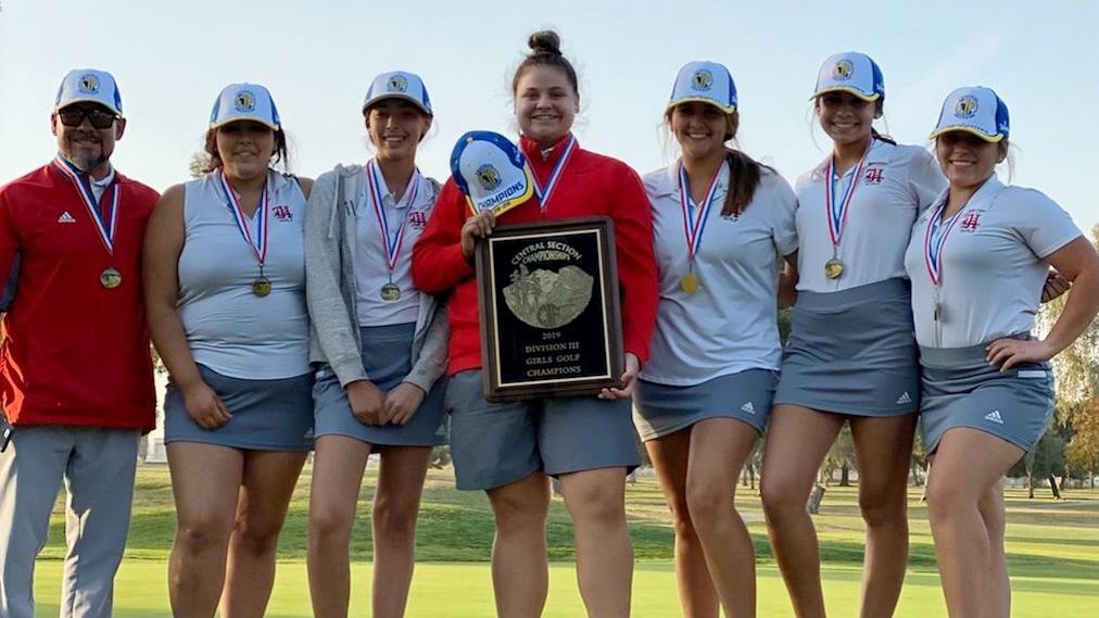 Championship swing Hanford girls golf wins firstever Central Section