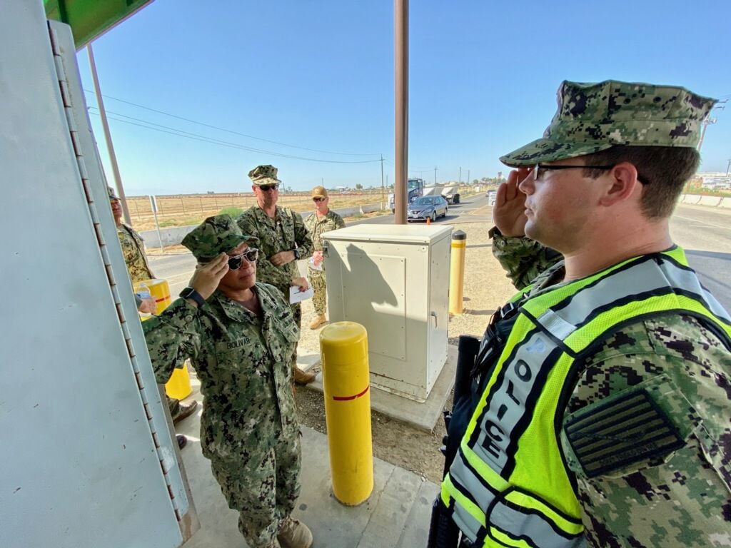 Rear Adm. Bette Bolivar, Commander, Navy Region Southwest visits NASL