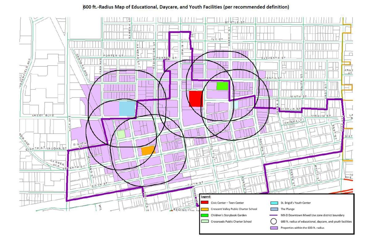 Downtown map for dispensaries