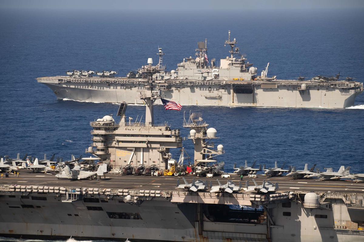 Get Wallpaper Theodore Roosevelt And America Strike Groups Conduct Operations In For Android