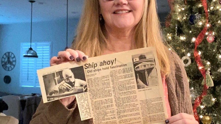 Local woman sets out to find ship-in-a-bottle created by her NAS Lemoore veteran father - Vimarsana News