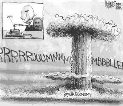 Editorial Cartoon: Economic rumble