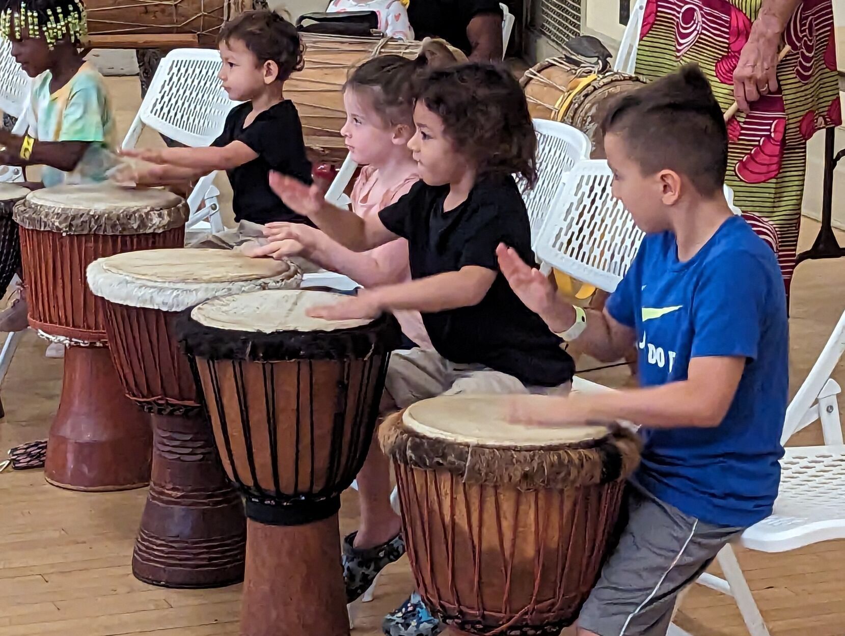 Students Learn About Traditional African Drumming At Library Event ...